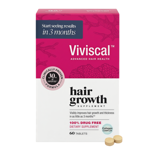 Viviscal Hair Growth Supplements For Women For Thicker, Fuller Hair, Nourishes Thinning & Loss, With Proprietary Collagen Complex, 60 Tablets, 1 Month Supply